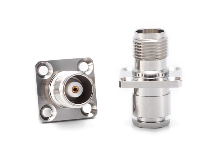 img 1 of 用于RG58电缆的TNC母头4孔法兰连接器