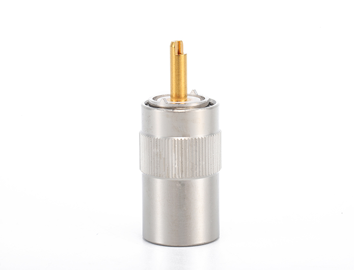 用于 RG 58 电缆的 UHF 公头旋入式射频同轴连接器