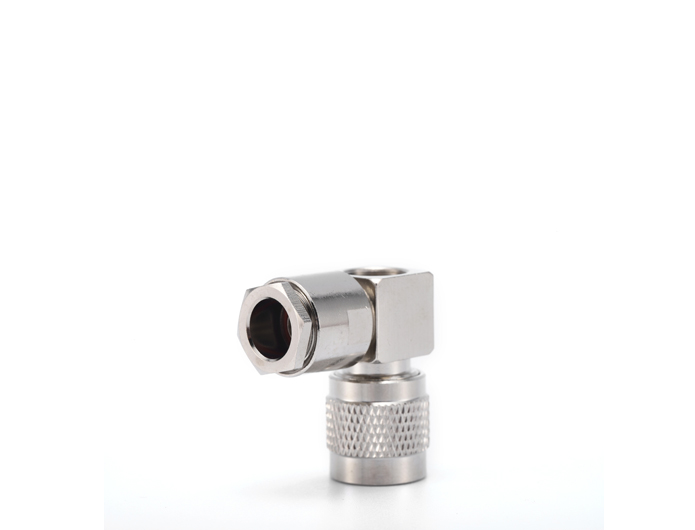 TNC 公头直角射频同轴连接器，适用于 LMR300 电缆夹