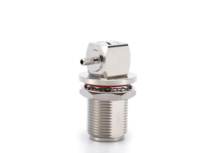 N型母头直角射频连接器，适用于RG316电缆压接