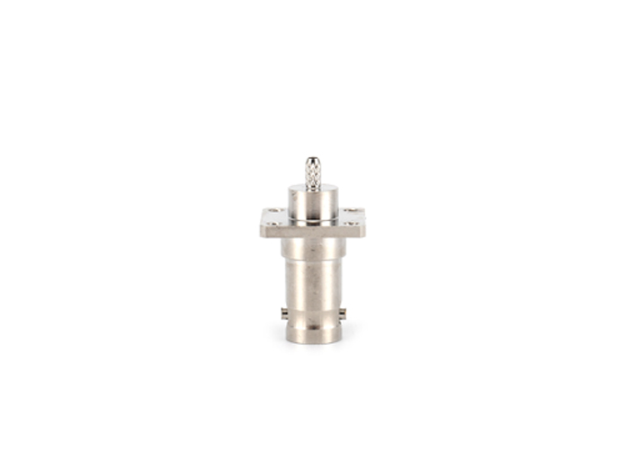 用于RG316电缆压接的BNC母头4孔法兰连接器