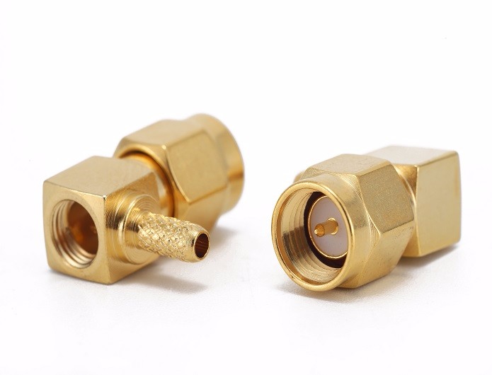 img 2 of 用于RG316/RG174/LMR100电缆的SMA公头直角连接器