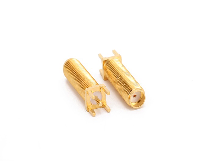 img 1 of SMA母头隔板式射频连接器端子PCB安装镀金