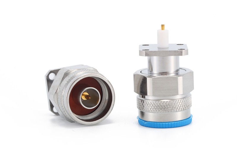 img 1 of N 型公头 4 孔法兰连接器，用于端子