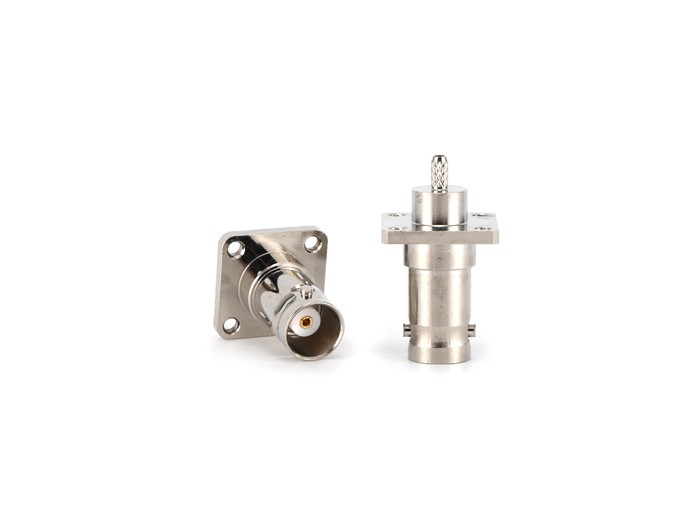 img 2 of 用于RG316电缆压接的BNC母头4孔法兰连接器