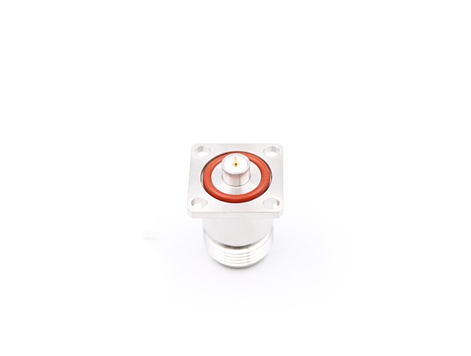 img 2 of 射频连接器，不锈钢N型母头法兰安装
