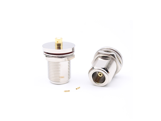 用于RG405电缆的射频连接器N型母头隔板接头