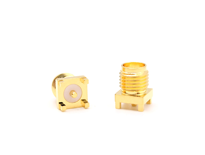 射频连接器 SMA 母头 PCB 安装