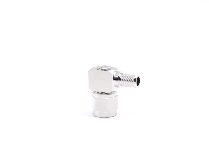 射频连接器 TNC 公头直角，适用于 RG299 电缆压接