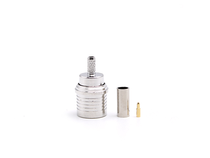射频连接器 QMA 公头，适用于 RG316 电缆压接