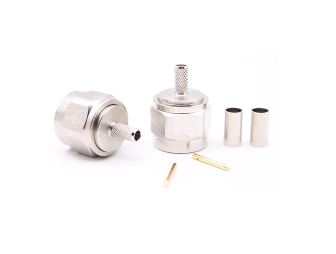 img 2 of 用于 LMR200 电缆的 N 型公头射频连接器，压接式