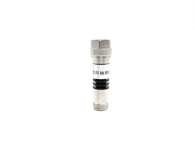 img 1 of 20dB 固定衰减器，N 型公头对 N 型母头，黑色阳极氧化铝散热片，额定功率 10 瓦，最高频率 6GHz