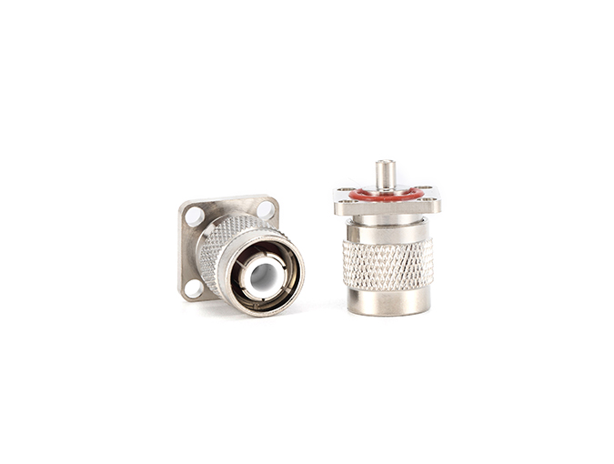 射频连接器 TNC 公头法兰，适用于 .086/RG405 ...