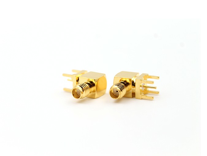 img 1 of 射频连接器 SSMA 母头直角 PCB 安装