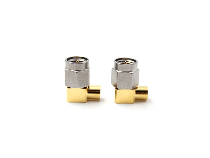 img 2 of 射频连接器，不锈钢SMA公头直角，适用于141/RG402电缆