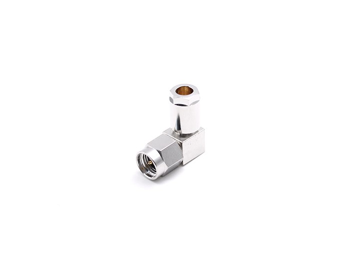img 2 of 用于 RG141 电缆的 SMA 直角公头射频连接器