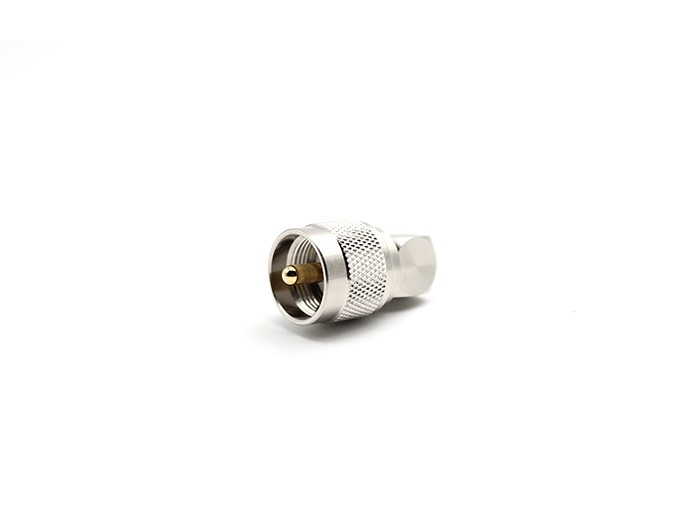 img 1 of 射频连接器 UHF 公头直角，适用于 RG58 电缆，压接式