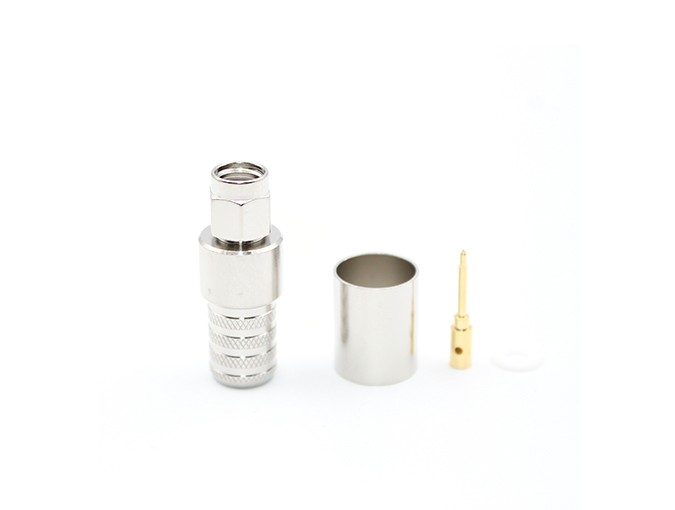 img 1 of 用于 LMR400 电缆的 SMA 公头射频连接器，压接式