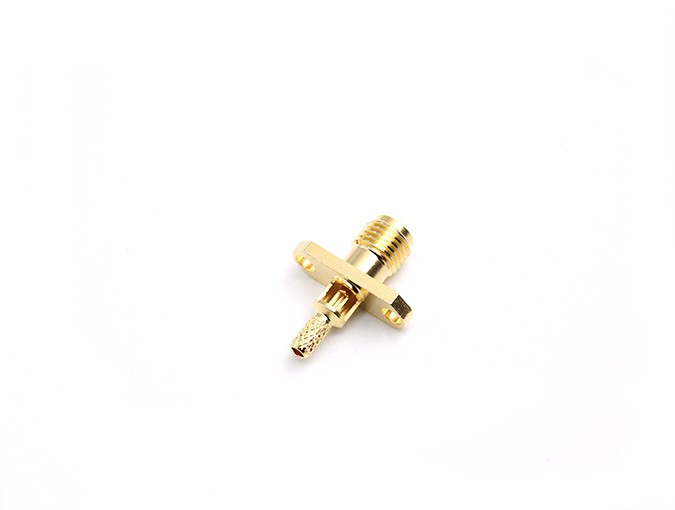 img 2 of 适用于RG316电缆的RPSMA母头法兰射频连接器，压接式