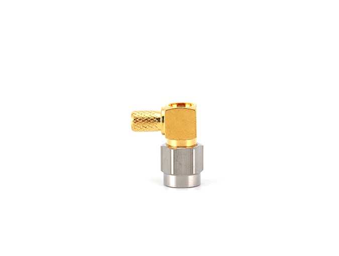 img 2 of 射频连接器，不锈钢SMA公头直角，适用于LMR200电缆夹