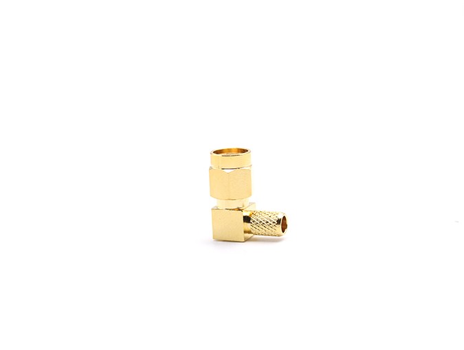 img 1 of RPSMA 公头直角连接器，适用于 RG142/RG223 电缆射频连接器