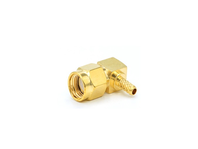 img 2 of 反极性SMA公头直角连接器，适用于RG316/RG174电缆