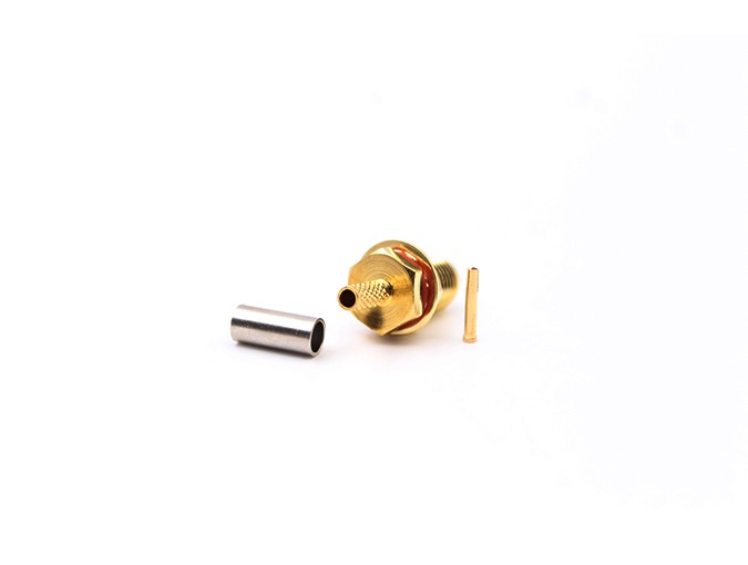 img 1 of 用于 RG316 电缆射频连接器的 SMA 母头隔板连接器
