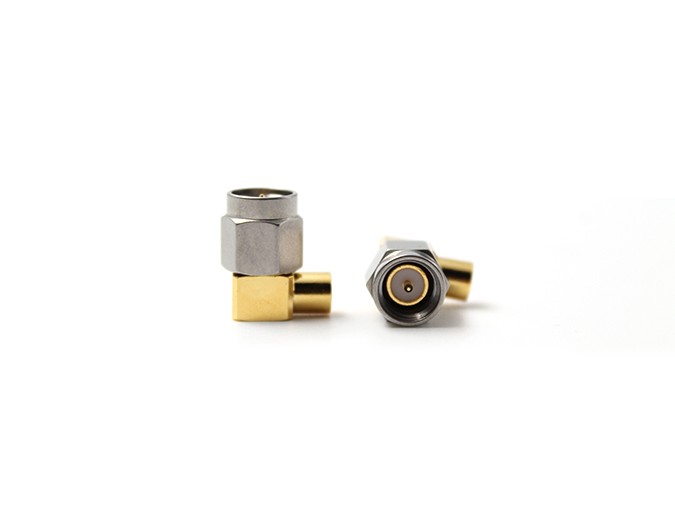 img 1 of 射频连接器，不锈钢SMA公头直角，适用于141/RG402电缆