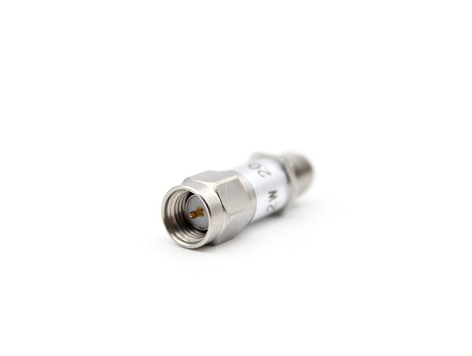 img 1 of SMA公头转母头不锈钢衰减器，功率2W，6GHz，衰减20dB