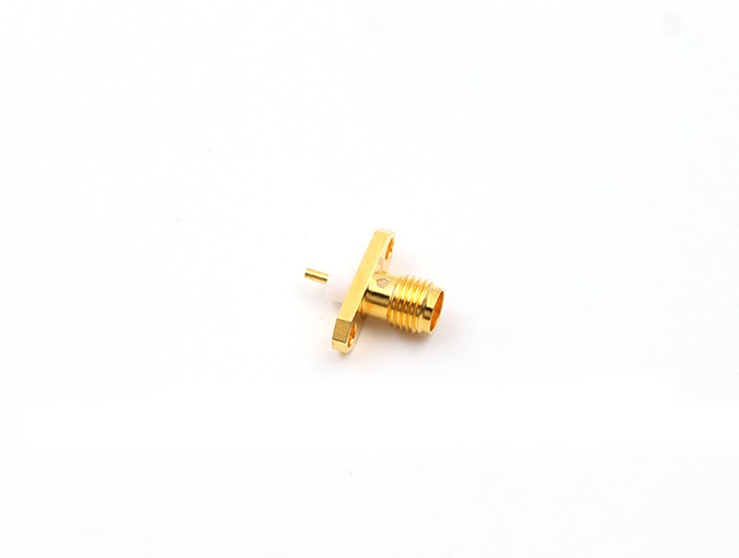 img 1 of 射频连接器 SMA 母头法兰安装