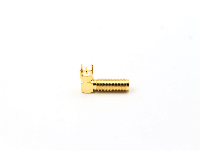 img 1 of SMA射频连接器母头隔板直角PCB安装