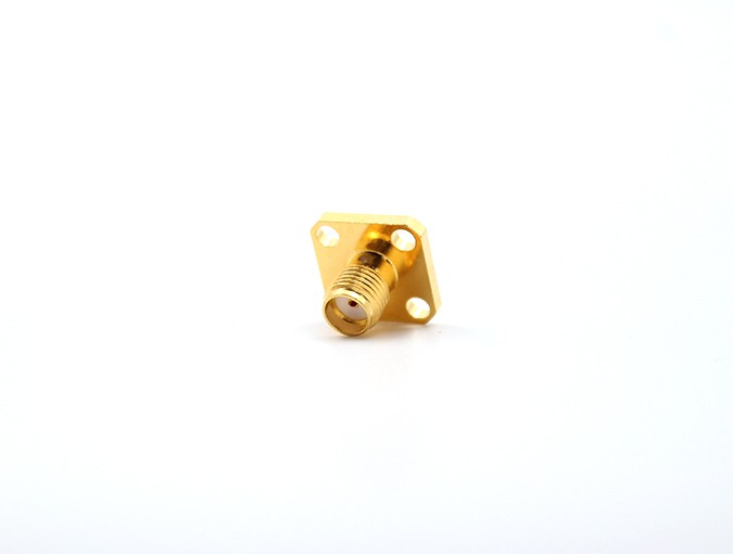 img 2 of 用于端子的SMA母头4孔法兰连接器