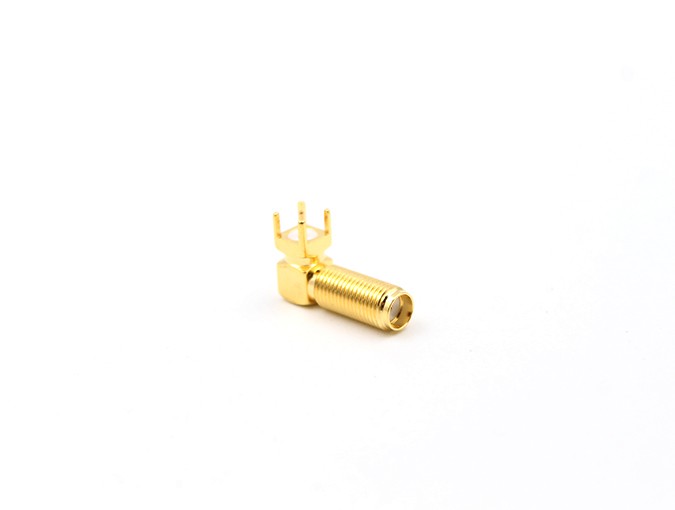 img 2 of SMA射频连接器母头隔板直角PCB安装