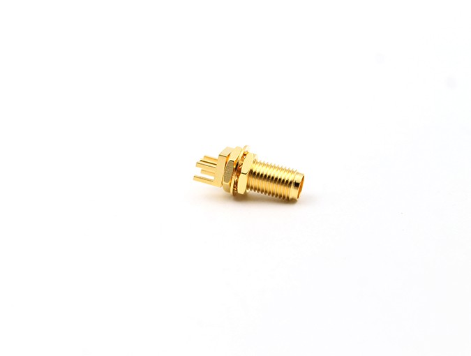 img 1 of 射频连接器 SMA 母头隔板式 PCB 安装