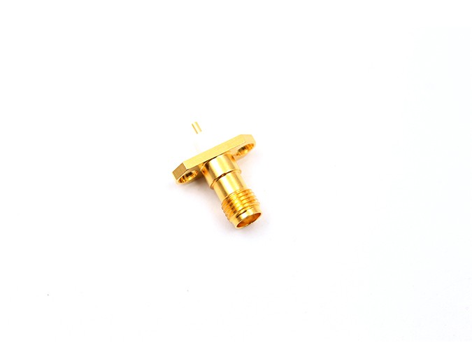 img 1 of 用于端子的SMA母头2孔法兰连接器