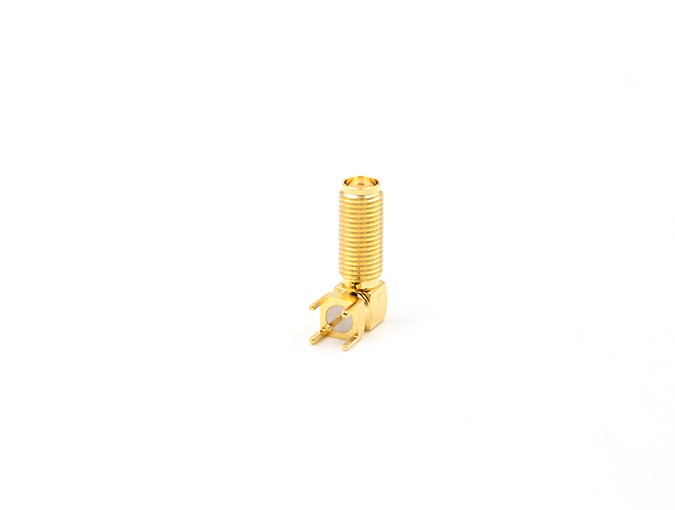 img 1 of SMA射频连接器母头隔板直角PCB安装