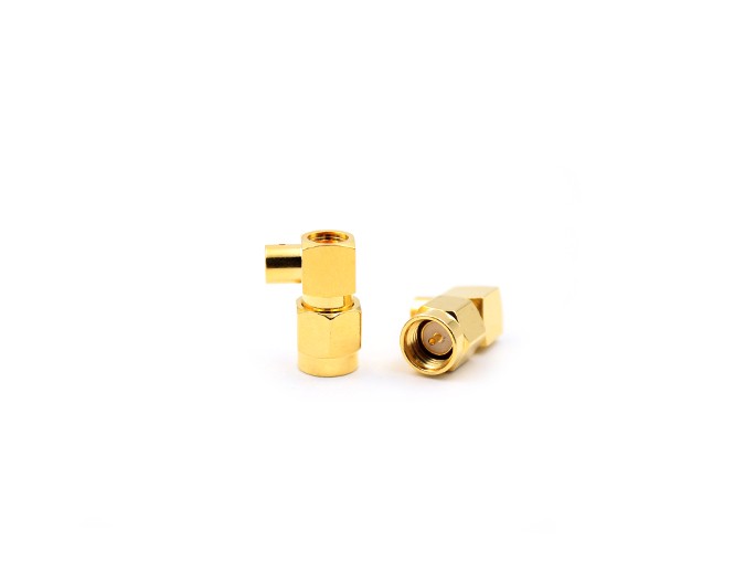 img 1 of 射频连接器 SMA 公头直角接头，适用于 141/RG402 电缆