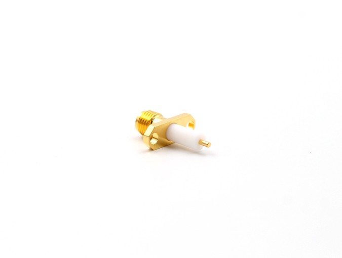 img 2 of 用于端子的SMA母头2孔法兰连接器
