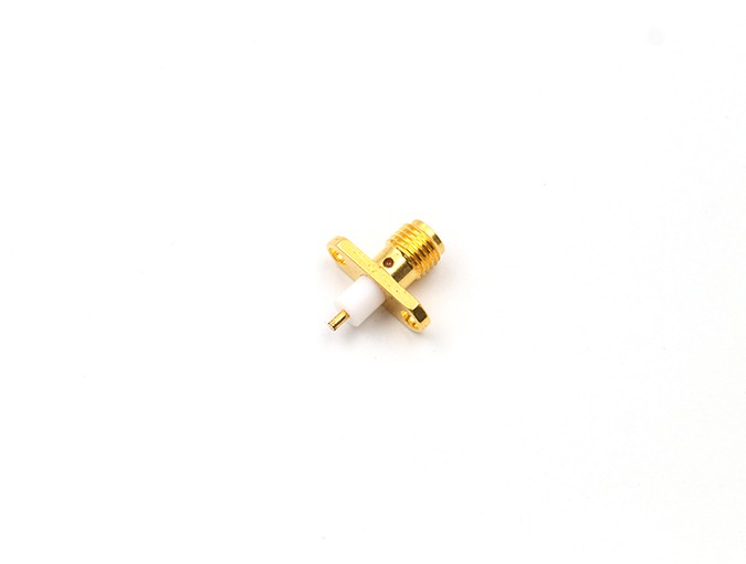 img 1 of 用于端子的SMA母头2孔法兰连接器