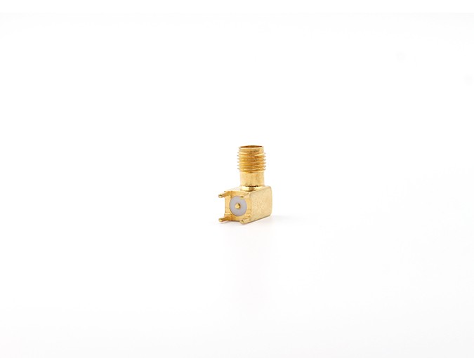img 1 of 射频连接器 SMA 母头直角 PCB 安装