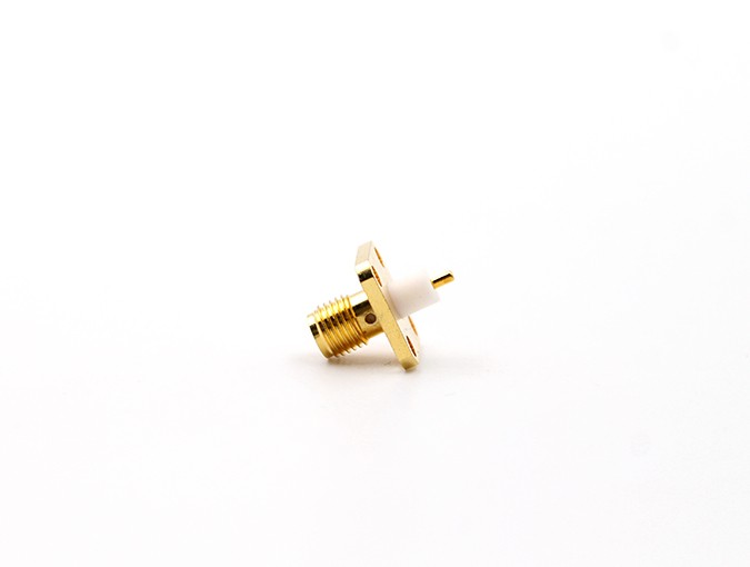 img 1 of 射频连接器 SMA 母头法兰安装