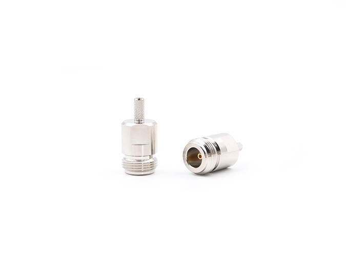 img 1 of 用于 RG58 电缆的 N 型母头射频连接器，压接式