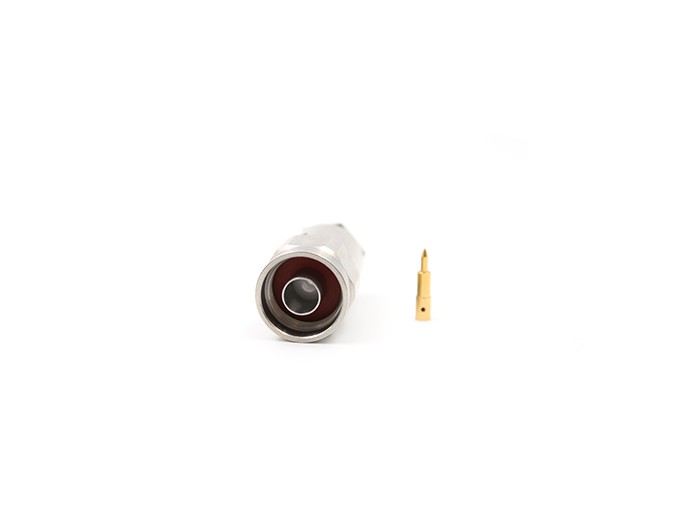 img 2 of N型公头不锈钢连接器，适用于RG214电缆夹式连接器