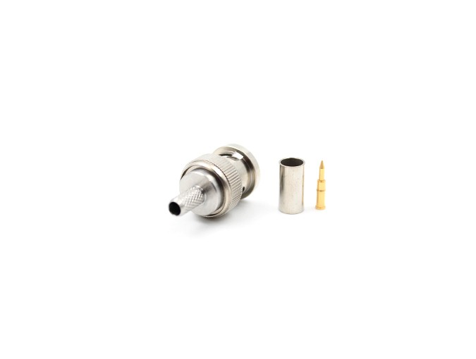 img 2 of BNC公头，适用于RG58电缆压接，不锈钢射频连接器