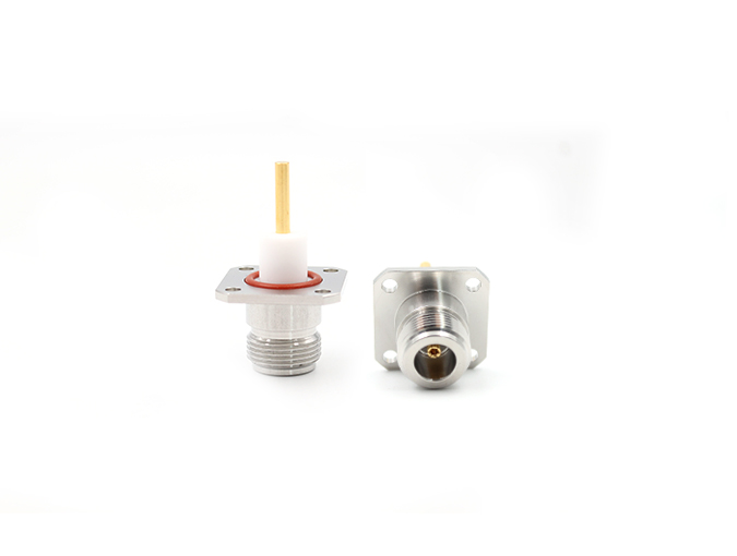 img of 射频连接器，不锈钢N型母头法兰安装