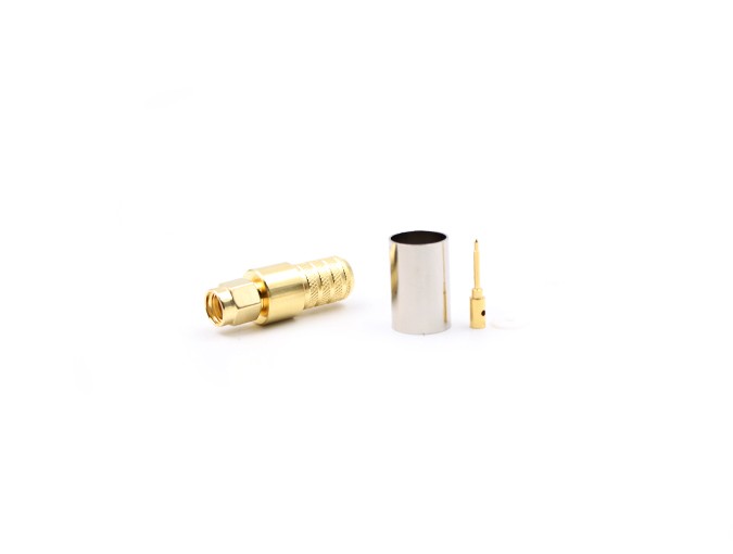 img 1 of 用于 LMR400 电缆的 SMA 公头射频连接器，压接式