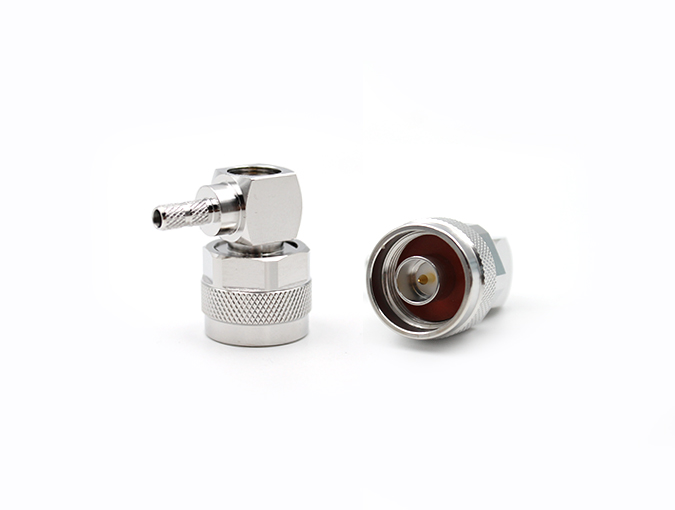 用于 RG58 电缆的 N 型直角公头射频连接器
