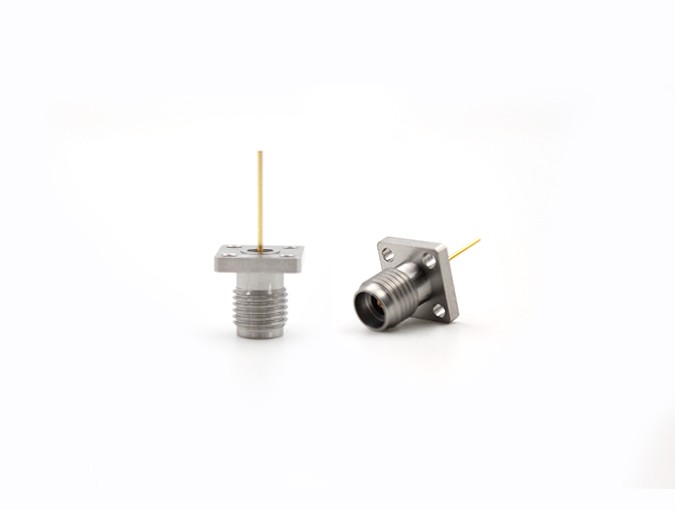 img 1 of 射频连接器，不锈钢材质，2.92mm 母头法兰安装