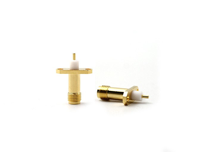 img 1 of 射频连接器 SMA 母头法兰安装