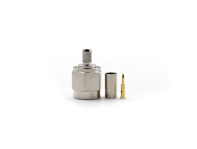 LMR200电缆用TNC公头射频连接器，压接式